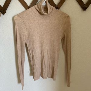 EVERLANE womens Pima microrib turtleneck